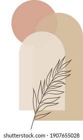 Abstract art, vector delicate leafy watercolor wallpaper. SSTKabstract