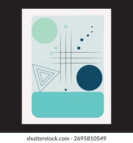 Abstract art vector geometric shapes