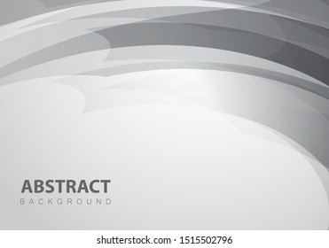 Abstract art vector, gray color and white color and black color.
