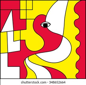 Abstract art, vector illustration