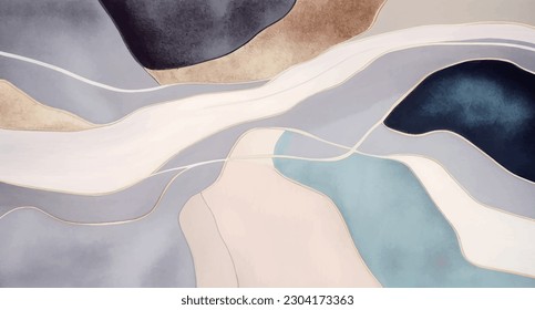 Abstract art vector illustration. Golden texture. Hand drawn vector illustration. Oil on canvas. Brushstrokes of paint. modern Art. Prints, wallpapers, posters, cards, murals, rugs, hangings, prints