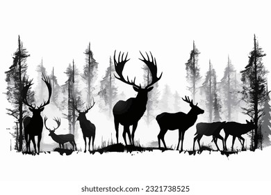 Abstract art vector illustration. SVG, black and white design, hand drawn vector illustration. black elements. modern Art. Prints, wallpapers, posters, cards, murals, rugs, hangings, prints