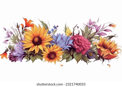 Abstract art vector illustration. Watercolor painting, children's wallpaper. Hand drawn vector illustration. flowers. modern Art. Prints, wallpapers, posters, cards, murals, rugs, hangings