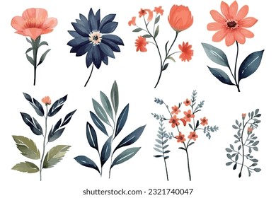 Abstract art vector illustration. Watercolor painting, children's wallpaper. Hand drawn vector illustration. flowers. modern Art. Prints, wallpapers, posters, cards, murals, rugs, hangings