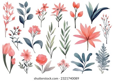 Abstract art vector illustration. Watercolor painting, children's wallpaper. Hand drawn vector illustration. flowers. modern Art. Prints, wallpapers, posters, cards, murals, rugs, hangings