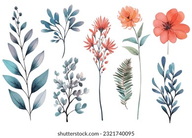 Abstract art vector illustration. Watercolor painting, children's wallpaper. Hand drawn vector illustration. flowers. modern Art. Prints, wallpapers, posters, cards, murals, rugs, hangings svg