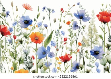 Abstract art vector illustration. Watercolor painting, children's wallpaper. Hand drawn vector illustration. Tropical, leaves, flowers. modern Art. Prints, wallpapers, posters, cards, murals, rugs