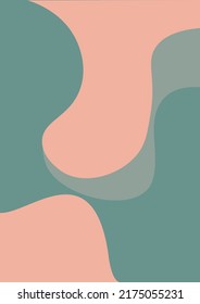 Abstract art vector. The moment of union is described abstractly. It can be used decoratively over the theme of Love.