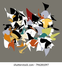 Abstract art vector panels. Perfect for wall decoration or book cover.