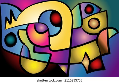  abstract art for wall decoration