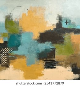 Abstrakte Kunst, Wandmalerei und Hintergrund
