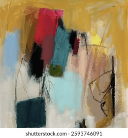Abstract Art, Wall Paint and Background