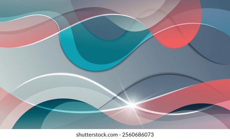 Abstract art wallpaper in pastel colors. An excellent background for designing social media pages, posters, presentations, outdoor advertising and your other projects. Vector.