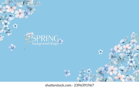 Abstract art watercolor flowers painting for beige background. Banner collection of botanical watercolor vector. suitable for Wedding decoration, greeting card, cover, header, or wall decoration.