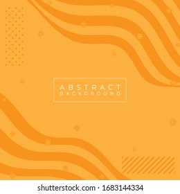 Abstract art wave curve banner flat design minimal halftone style. vector illustration.