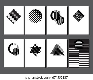 Abstract art. White a4 brochure cover design.  Modern vector. Minimal covers geometric template.