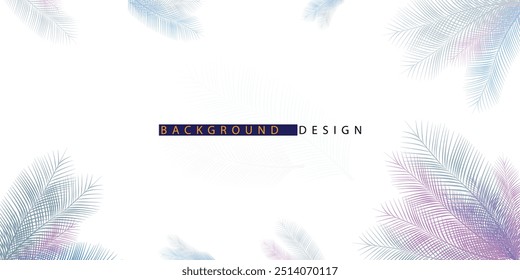Vetor de fundo branco de arte abstrata. Papel de parede de estilo mínimo de luxo com folhas de flor de arte de linha colorida, fundo de formas orgânicas para banner, cartaz, Web e embalagem.