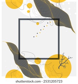 Abstract art wireframe background. Modern science or technology art elements. Surface illustration. Hand made vector.