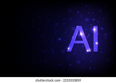 inteligencia artificial abstracta (AI), concepto de tecnología digital futurista