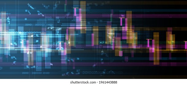 Abstract Artificial intelligence. Cloud computing. Machine learning. Technology web background. Virtual concept futuristic background