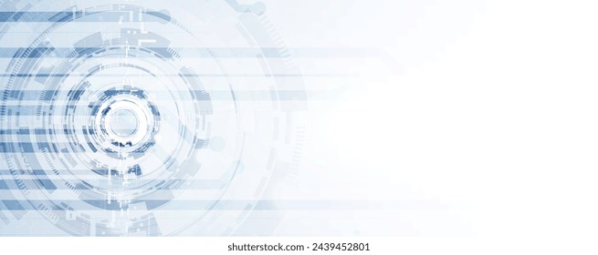 Abstract Artificial intelligence. Cloud computing. Machine learning. Technology web background. Virtual concept futuristic background. Vector Art.