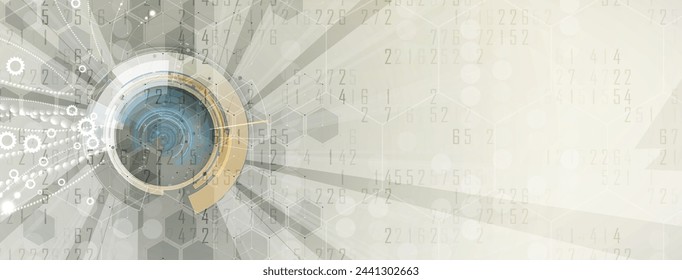 Abstract Artificial intelligence. Cloud computing. Machine learning. Technology web vector background. Virtual concept futuristic background