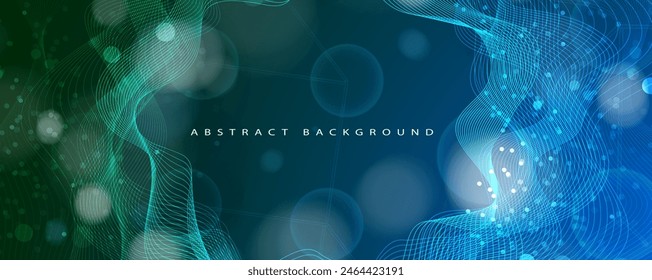 Abstract Artificial intelligence. Cloud computing. Machine learning. Technology web background. Virtual concept futuristic background