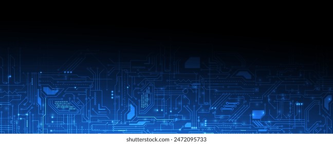 Abstract Artificial intelligence. Cloud computing. Machine learning. Technology web background. Virtual concept futuristic background