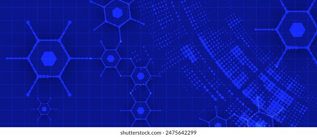 Abstract Artificial intelligence. Cloud computing. Machine learning. Technology web background. Virtual concept futuristic background