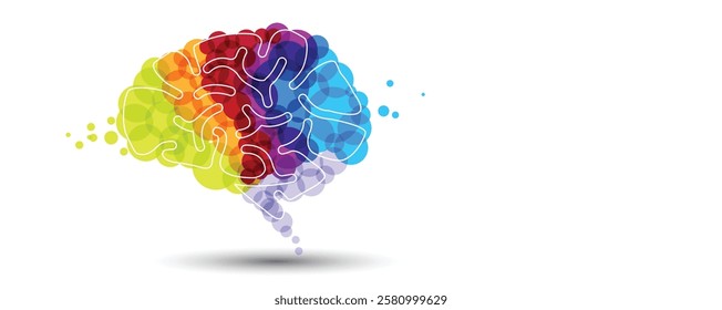 Abstract Artificial intelligence. Cloud computing. Machine learning. Technology web background. Virtual concept futuristic background