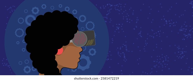 Abstract Artificial intelligence. Cloud computing. Machine learning. Technology web background. Virtual concept futuristic background