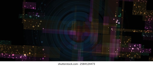 Abstract Artificial intelligence. Cloud computing. Machine learning. Technology web background. Virtual concept futuristic background