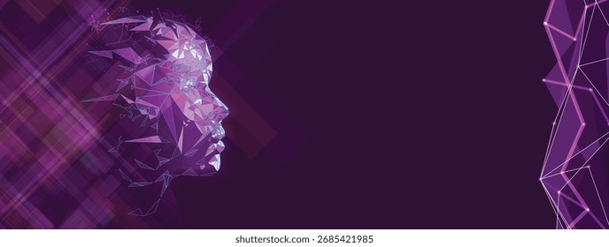 Abstract artificial intelligence concept, technology and science background