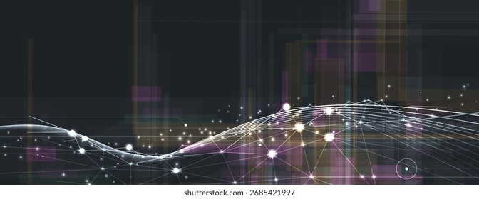 Abstract artificial intelligence concept, technology and science background