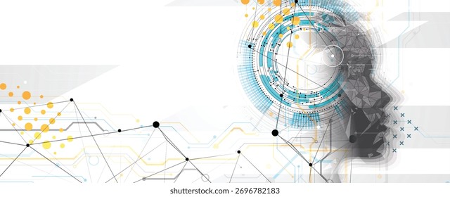 Resumo conceito de inteligência artificial, tecnologia e ciência