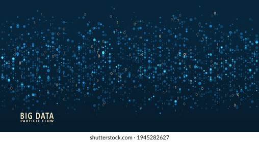 Abstract artificial intelligence element. Abstract infographics visualization. Big data code representation. Graphic concept for your design