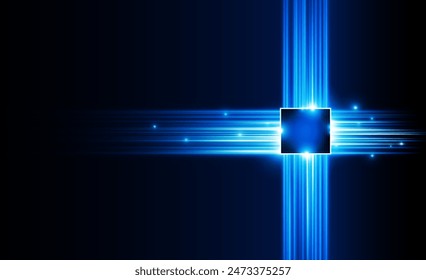 Abstract artificial intelligence Hitech Circuit board. Technology background. Central Computer Processors CPU concept. Motherboard digital chip. vector design. 