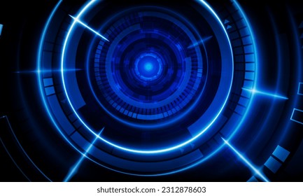 Abstract artificial intelligence Key Door open Light out success background Hitech communication concept innovation background, vector design