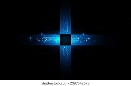 Abstract artificial intelligence Key Door open Light out success background Hitech communication concept innovation background, vector design