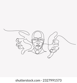 Abstract Artificial intelligence. 
line art minimalist technology web background. Virtual concept