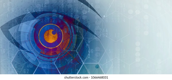 Abstract Artificial intelligence. Technology web background. Virtual concept