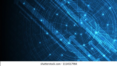 Abstract Artificial intelligence. Technology web background. Virtual concept