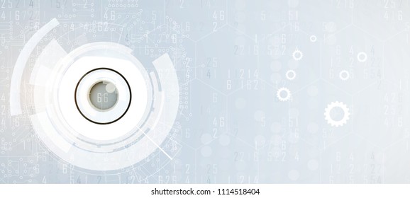 Abstract Artificial intelligence. Technology web background. Virtual concept
