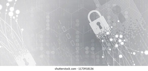 Abstract Artificial intelligence. Technology web background. Virtual concept