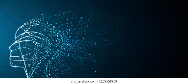 Abstract Artificial Intelligence. Technology Web Background. Virtual Concept