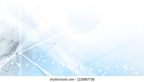 Abstract Artificial intelligence. Technology web background. Virtual concept