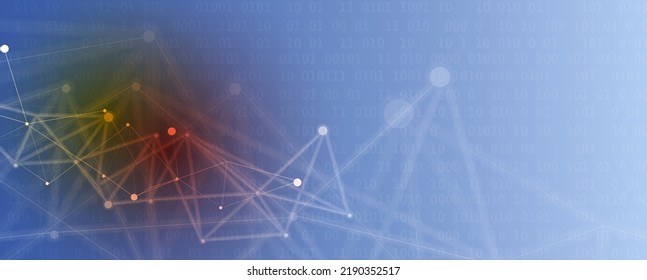 Abstract Artificial intelligence. Technology web background. Virtual concept