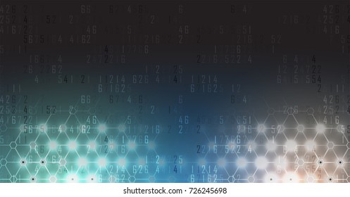 Abstract Artificial intelligence. Technology web background. Virtual concept
