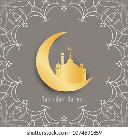 Abstract artisitic Ramadan Kareem religious background