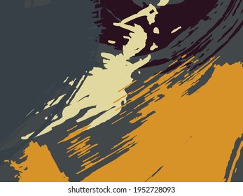 Abstrakter künstlerischer Hintergrund, bunter abstrakter Vektorbogen.